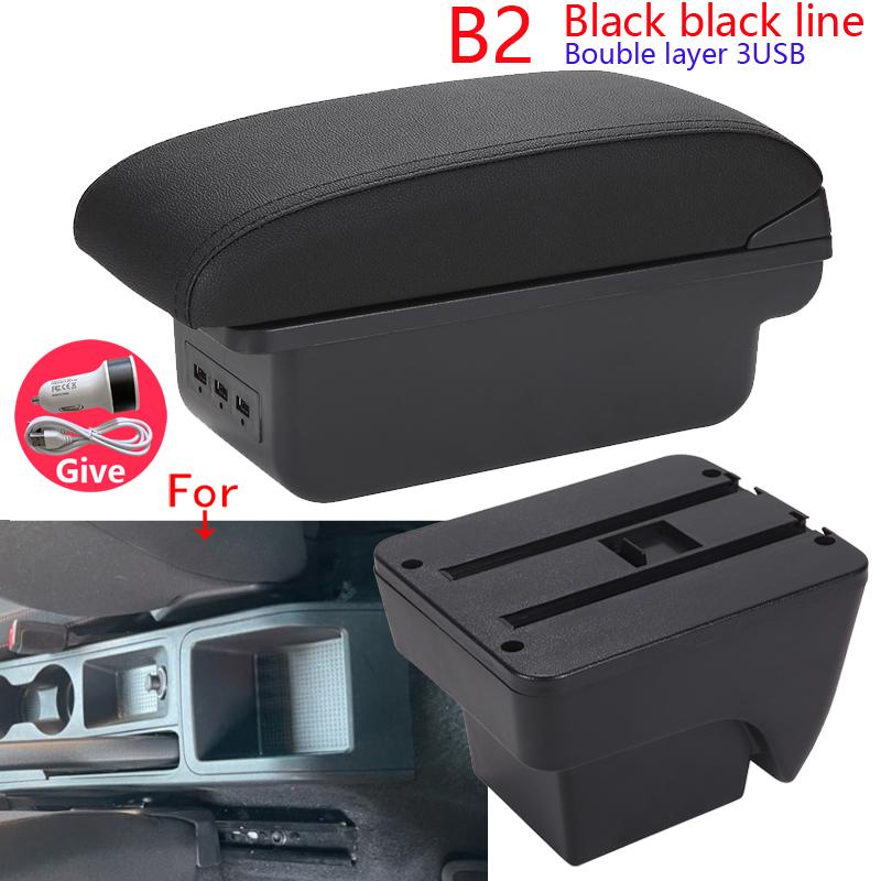 For Seat Ibiza Armrest Box For Seat Ibiza 6j MK4 IV 6L Car Armrest 2018-2025 Storage Box Retrofit Parts Interior Car Accessories