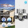9MP V380 Wireless Outdoor WiFi Camera with Three Lenses and Full-Color 4G HD Monitoring