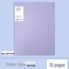 A4 Morandi Color Clear Insert Folder: Transparent Storage Album for Test Paper Collection.