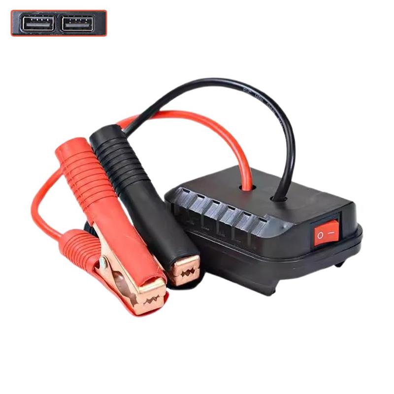 Zündfunken-Starthilfe für Makita Daiyi Lithium-Batterie Starthilfekabel-Adapter Notstrom-Kit DIY-Wandler mit Klemme
