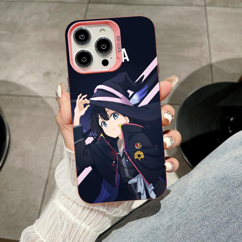 Wandering Witch Saya Phone Case for iPhone 17 16 15 14 13 12 11 X XR XS Air Pro Max Plus Pink Colorful Silver Cover
