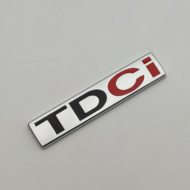 3d Metal Logo TDCI Odznaka Samochód Przedni Grill Emblem Trunk Naklejka Dla Fcous Mondeo C Max Fusion Fiesta TDCI Naklejki Akcesoria