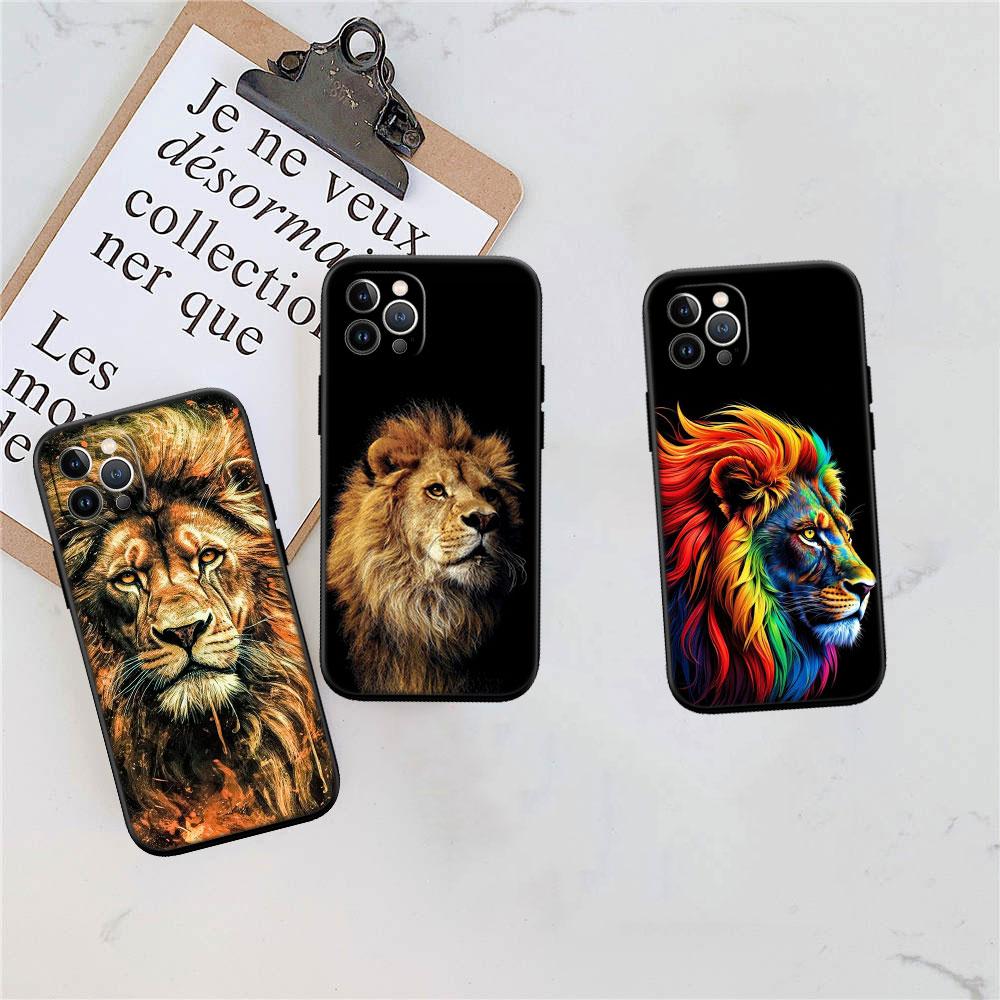 LO5 Animal Lion Soft Shell Phone Case for Samsung Galaxy S20 S21 S22 Ultra FE + Plus A21S A22 A24 A25 A26 A30 A30S A31