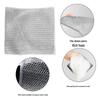 Double Layer Silver Steel Wool Dishwashing Scrubber Dishcloth