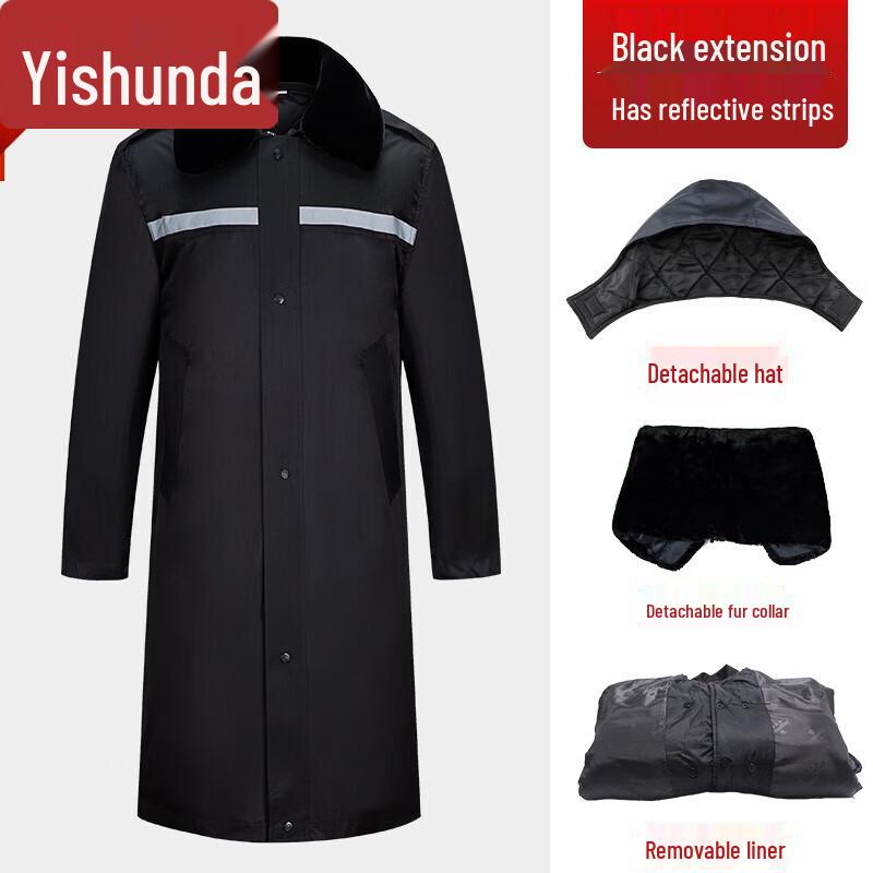 EasySunda Reflective Security Guard Winter Coat