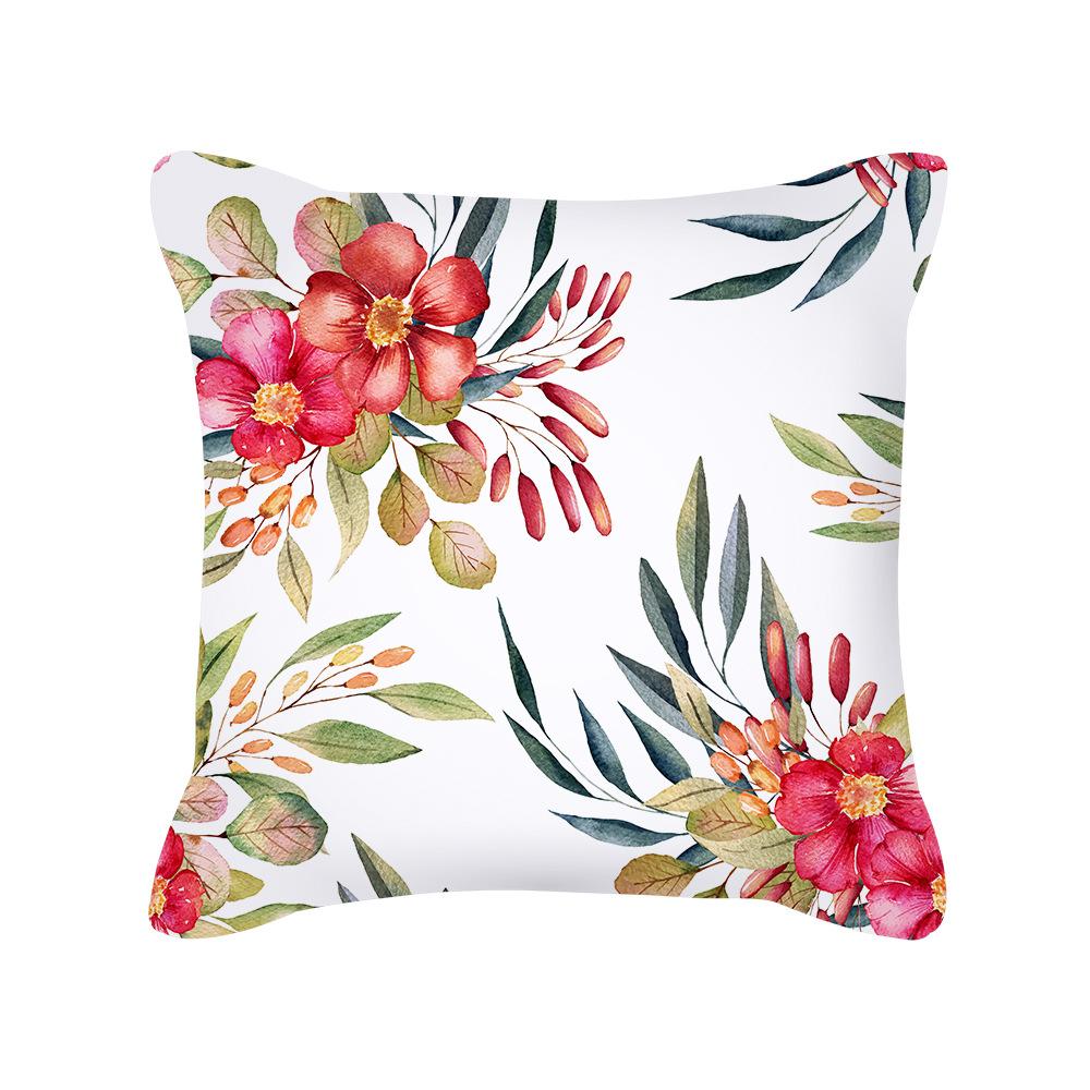 New Nordic Home Green Plant Tropical Fruit Pillowcase Without Pillow Core Cushion Cover Waist Pillowcase