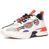 ANTA Casual Shoes Men's Low top Ivory White/Deep Blue Black/Sea Snail Red 112118811-1