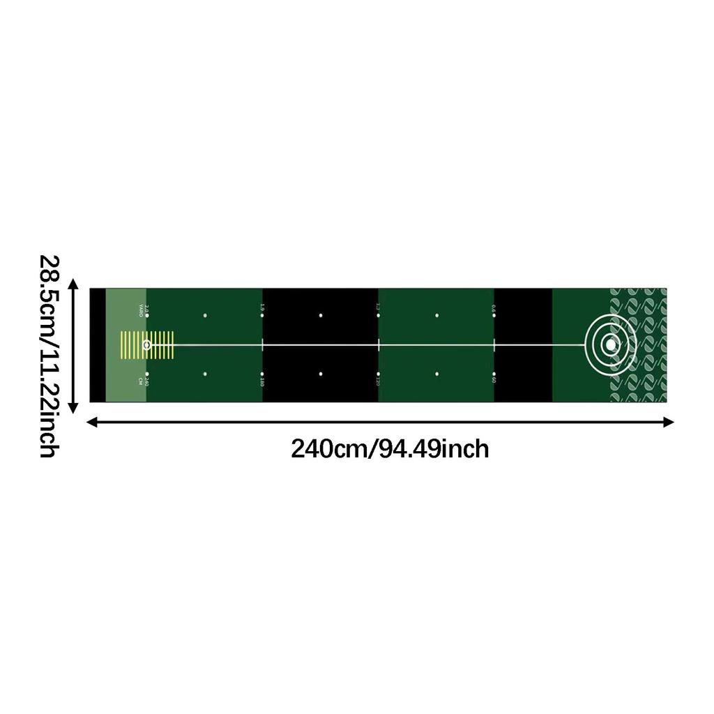 Golf Putting Matte Geschenk für Golfer Golfzubehör Leicht Tragbar Verbesserung der Putting-Genauigkeit Trainingshilfe für Park Rasen Haus