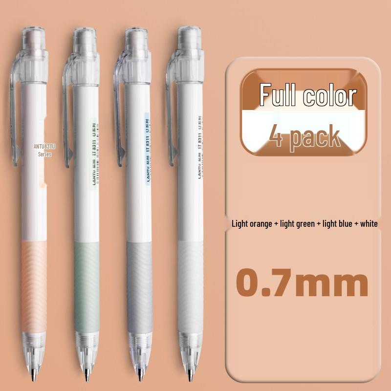 Shock-Absorbing Mechanical Pencil for Kids, Lead-Break Resistant, 0.7mm Non-Slip Soft Grip, 0.5mm Tip