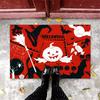 Halloween Jack Pumpkin Cat Bat Carpet Party Living Room Sofa Bedroom Bedside Study Entrance Door Rug Non-slip Cartoon Decor Mat