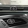 Auto Klok Lichtgevend Mini Auto's Interieur Plak-Op Digitale Klok Mechanische Kwarts Klokken Auto Ornament 40 Mm