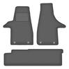 Dywaniki samochodowe welurowe grafitowe do: VW Transporter T6 towarowy 2 rzędy (2015-2019)