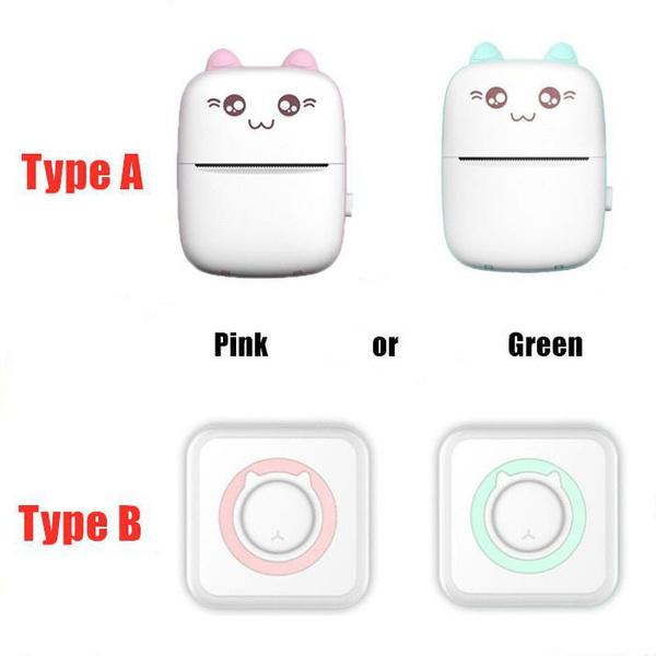 Mini Printer for IPhone and Android, Wireless Mini Photo Printer Label Printer, Portable Mini Thermal Printer for Printing Label