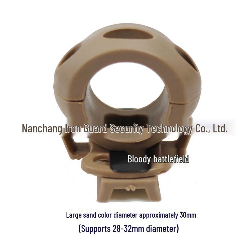 MICHIBHFAST Helmet Flashlight Clip: Quick-Release Cycling Rail Mount for Outdoor Use