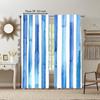 2 Pcs, Versatile Polyester Transparent Curtains for Home Decoration Modern Stripe for Use In Bedrooms and Living Rooms