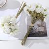 Realistic Artificial Roses Flowers Bouquet Mini Fake Flowers Small Tea Rose  Wedding Party Decor