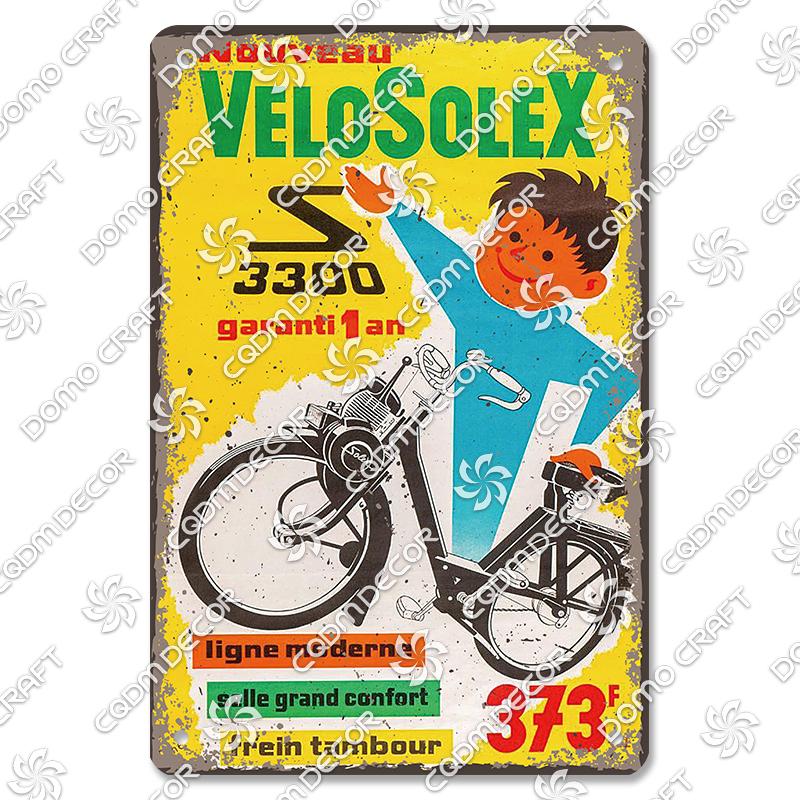 Pôster de Bicicleta Retrô Placas de Metal Estanho Ciclista Homens Mulheres Crianças Placa de Metal Decoração de Arte de Parede Garagem Bar Clube Sala de Estar Casa