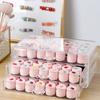 5Pcs 3/5G Empty Plastic Nail Art Cosmetic Round Containers Jar Small Sample Cream Pot Nail Gel Powder Box