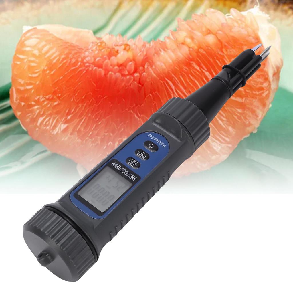 4 in 1 PH-Meter Hohe Genauigkeit PH EC   Temp Tester für Lebensmittel Käse Obst Gemüse Boden Fleisch