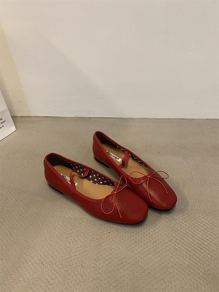 Fashion Bailamos Brand Women Soft Flats Casual Outdoor Dress Flat Ballet Shoes Round Toe Shallow Slip On Flats Mary Jane Shoes Mujer