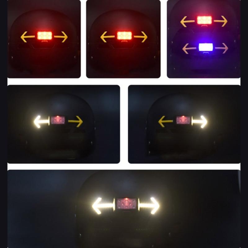 Cycling Helmets Taillight Helmets Turn Signal Light LED Safety Warning Light Cycling Safety Light Easy Installation