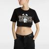 Vans Letter Print Pullover Short Sleeve T-Shirt Women tops Black VN000GGDBLK