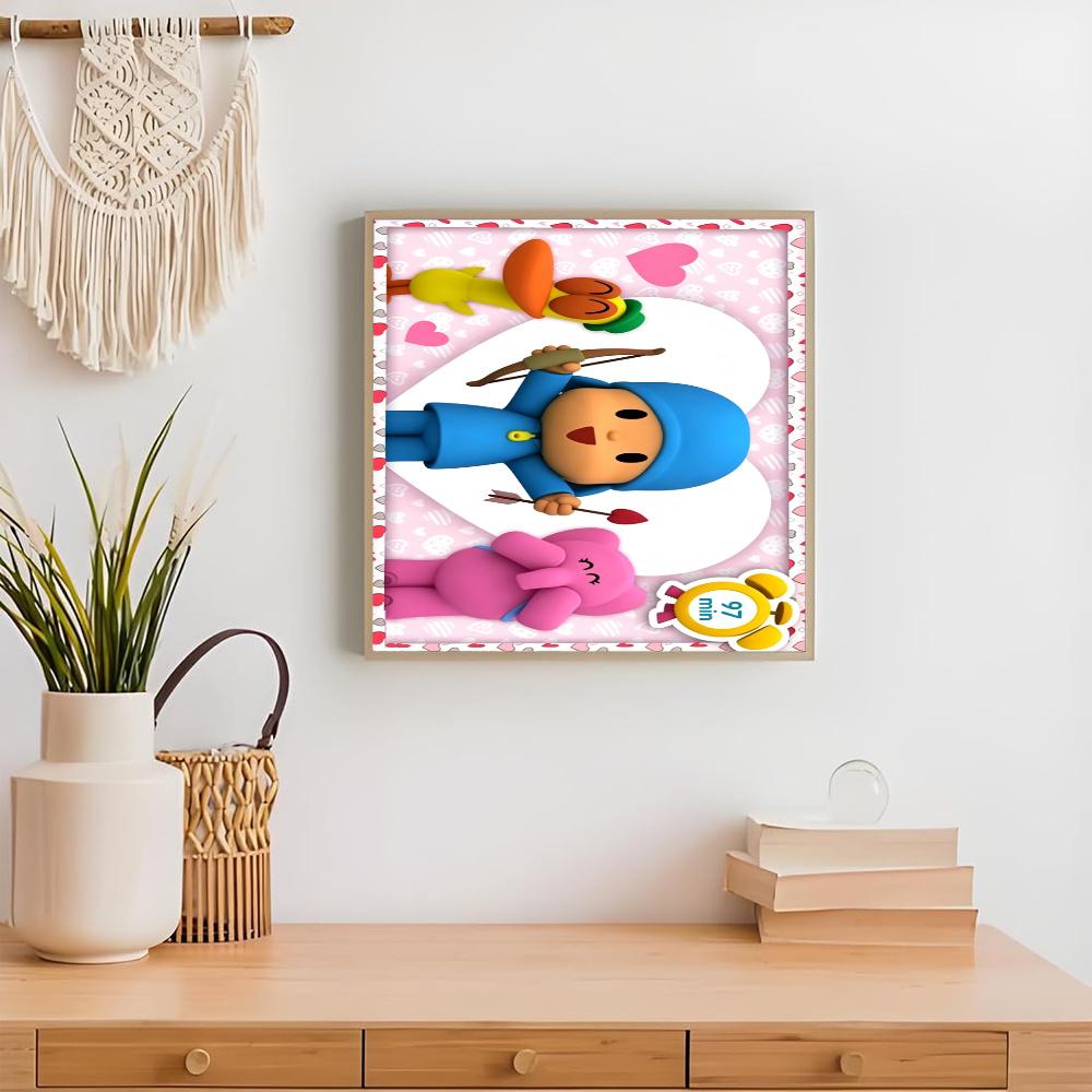 Pocoyo 5D Diamond Painting Round Diamond Rhinestones Mosaic Diamond Embroidery Wall Paintings Rhinestones Gift Frameless
