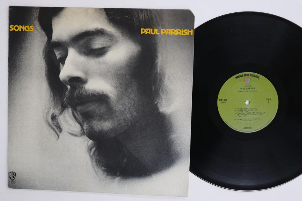 LP Record PAUL PARRISH Songs WS1930 WARNER BROS 1971 US Rock Used