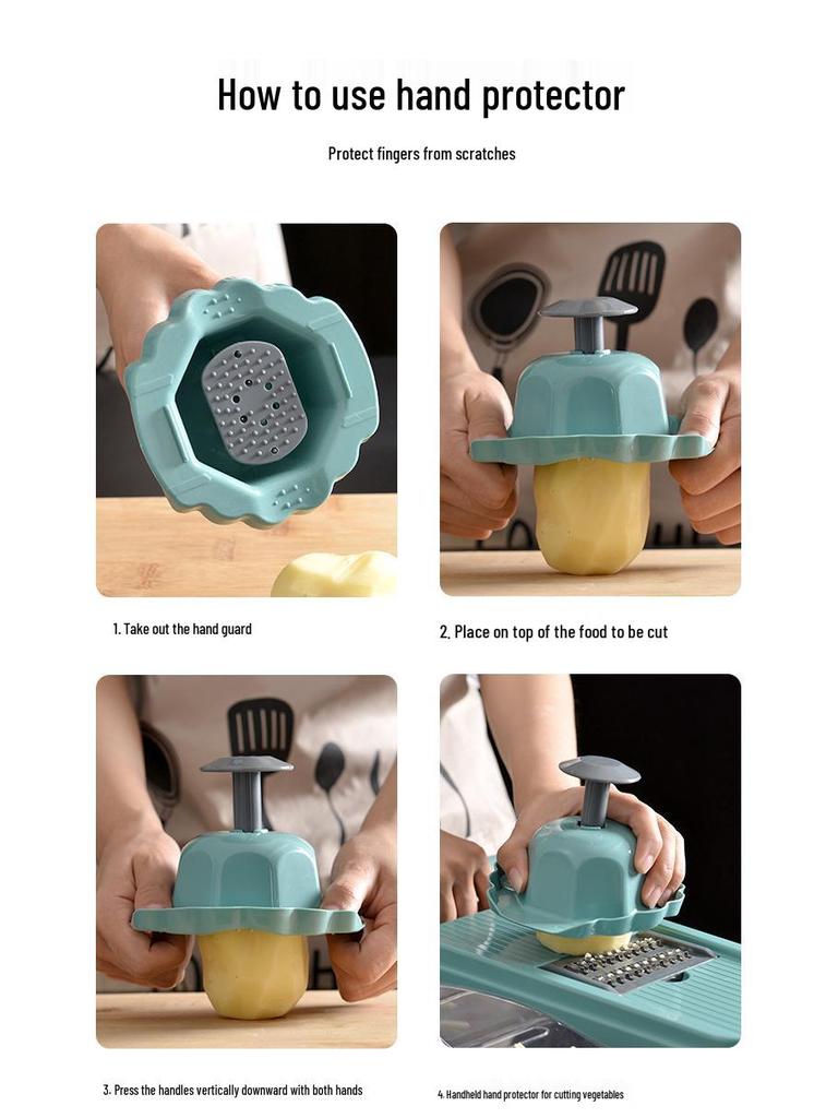 Multifunctional Kitchen Tool Set: Grater, Egg Separator, Vegetable Dicer & Slicer