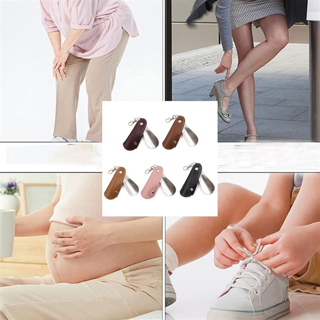Japan und Südkorea Metall Leder Schuhanzieher Tragbar Unisex Schuhheber