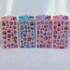 KPOP Demon Hunters Group 3D Embossed Cute Cartoon Stickers Self Adhesive Creative Decorative Supplies for DIY Children's gifts