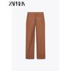 Zaprha 2025 New Arrival American Fashion Casual Linen Blended Straight-Leg Pants Women's Drooping Slimming 3046075