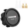 DC 8‑80V Round Mechanical Hour Meter Gauge Timer Hourmeter for Car Truck Boat Engine