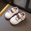 Spring Leather Shoe New Fashion Versatile Girl Shoe Soft Sole Anti Slip Retro Kid Shoes Trendy Casual Simple Princess Sandals