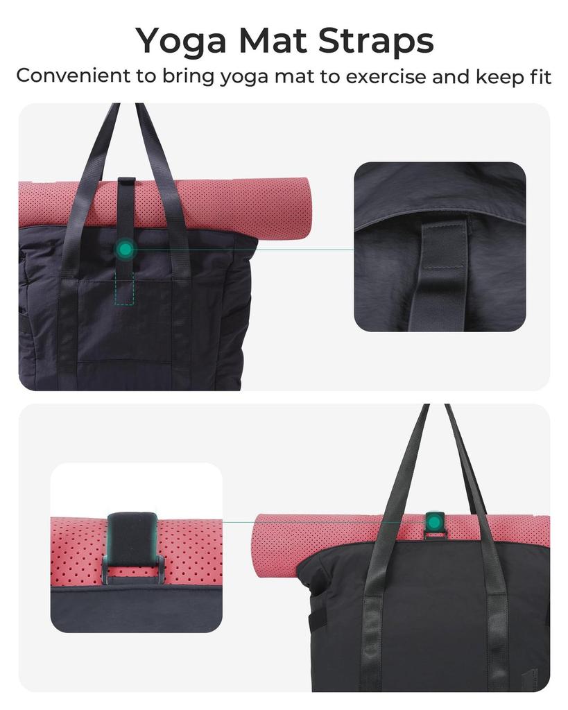 2025 Women's Lightweight Shoulder Bag for Yoga Mat & Laptop