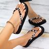 Women's European & American High Heel Wedge Flip-Flops - Summer Outdoor Thick Sole Beach Sandals