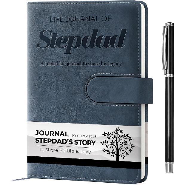 Dad I Want to Know Your Life Story Leather Journal (Hardcover) - Birthday Gifts for Dad - Guided Legacy Journal to Share His Life Story - Ideal Gifts