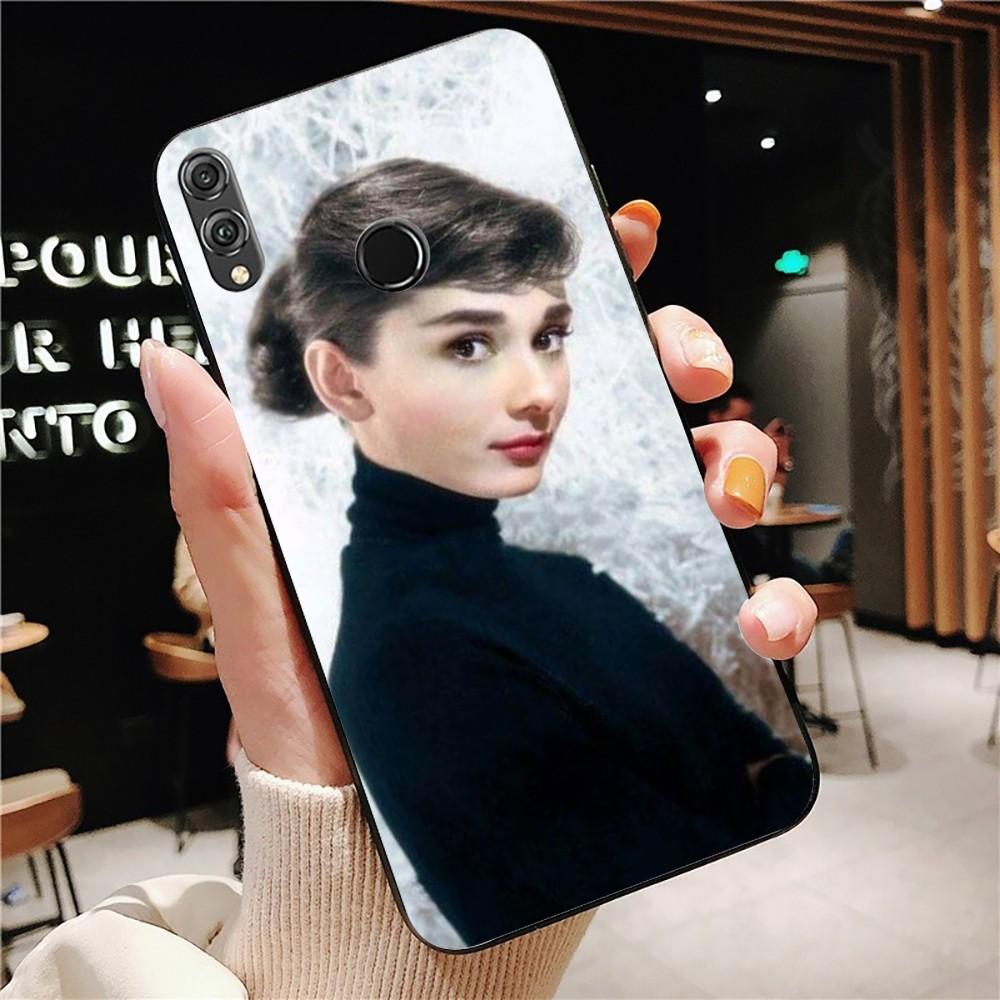Audrey Hepburn Phone Case For Huawei Honor 10 lite 9 20 7A 9X 30 50 60 70 pro plus Soft Silicone Cover