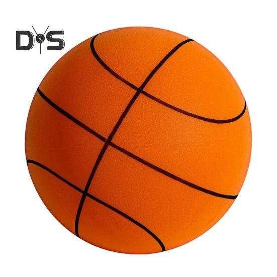 

Бесшумный баскетбольный мяч для дриблинговых тренировок в помещении. Высокоплотный пенный баскетбольный мяч для тренировок в помещении. Бесшумный мяч. L оранжевый
