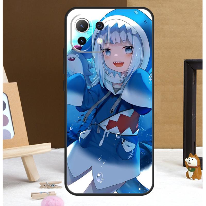 Gawr Gura Hololive Anime Case For POCO X6 Pro M6 X3 X4 X5 F3 F5 M5s Xiaomi 13 14 Ultra 12 Lite 11T 12T 13T Pro Cover