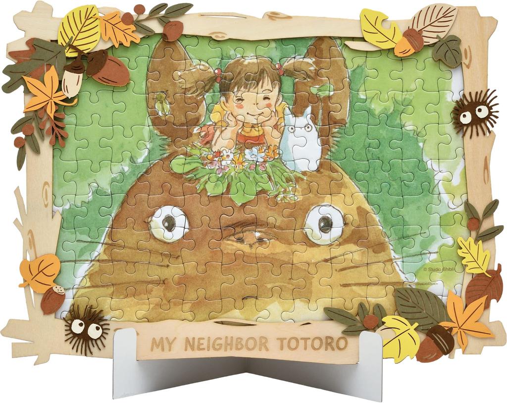 ENSKY Ghibli My Neighbor Totoro On My Head Art Decoration Wood Jigsaw Puzzle 108 Piece JIGSAW PUZZLE 108-DW01