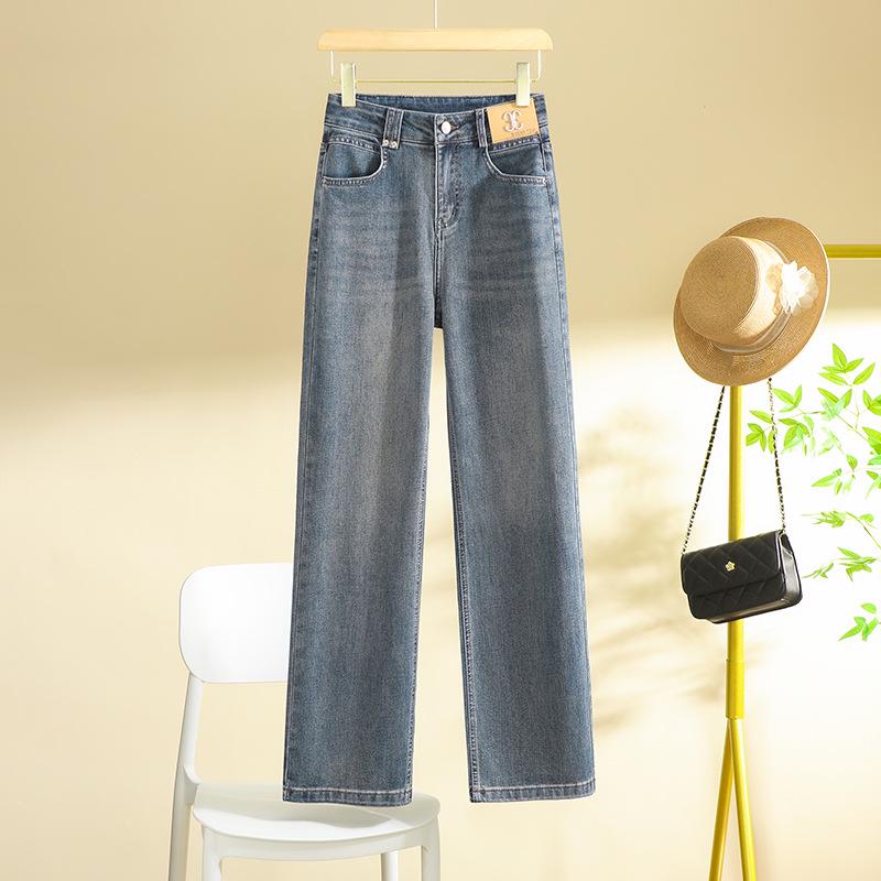 

Women s High-Waisted Loose Drapey Slimming Straight-Leg Jeans for Autumn 30