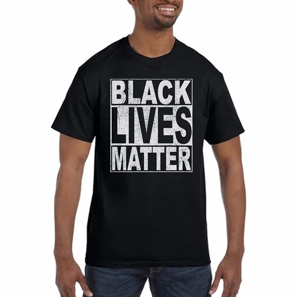 Newest Clothing Unisex Tops Black Lives Matter Hip Hop T Shirt Short Sleeve 100 Cotton Casual Tshirts Loose Top Size S3XL