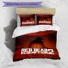 Juego de ropa de cama con estampado de Red Dead Redemption 1 de 3 piezas, juego de funda nórdica incluye funda nórdica y fundas de almohada, decoración de dormitorio y regalo perfecto para todas las estaciones