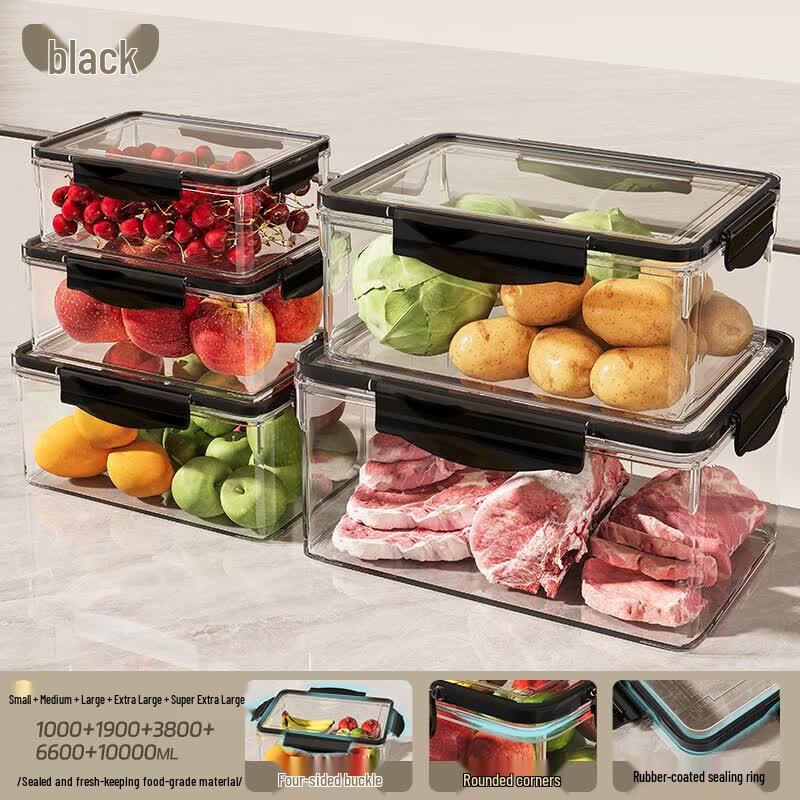 Qiwei Large Capacity Food Storage Container for Fridge & Freezer