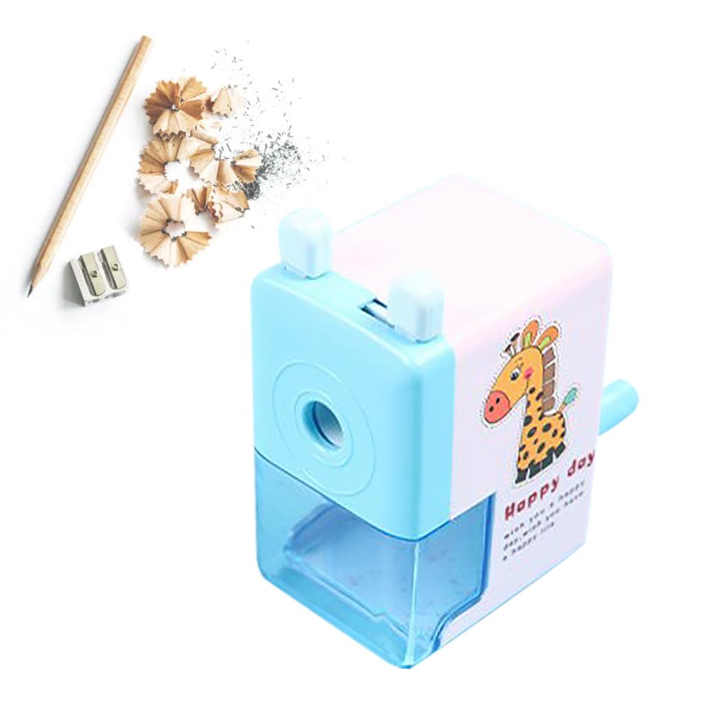 Rotating Pencil Sharpener Creative Cartoon Hand Crank Manual Pencil Sharpener for Students