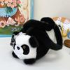 Soft Panda Crossbody Bag PP Cotton Cartoon Animal Handbag Phone Bag Plush Doll Shoulder Bag  Women