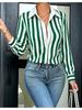 Lady's Retro and Elegant Long-sleeved Blouse, Suitable for Daily Casual and Commuting Outfits