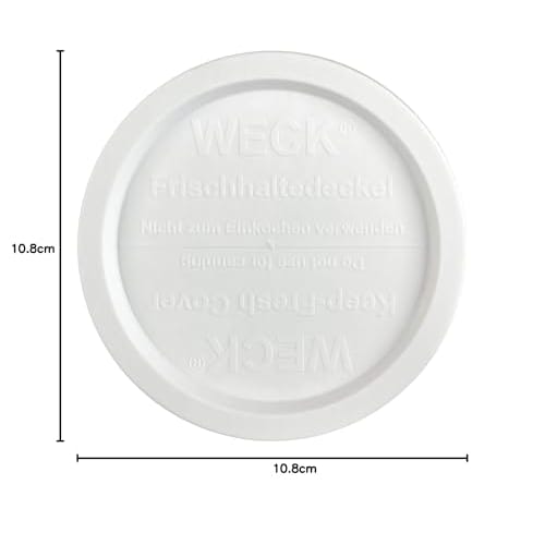 cotta WECK Plastic Cover, Large, White, 11cm Diameter, 85646