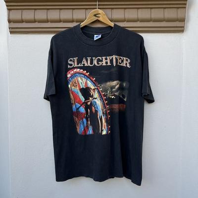 Vintage 1990s Slaughter "Stick It To Ya" Concert Unisex Tshirt Reprint KH12622 Unisex T-Shirt